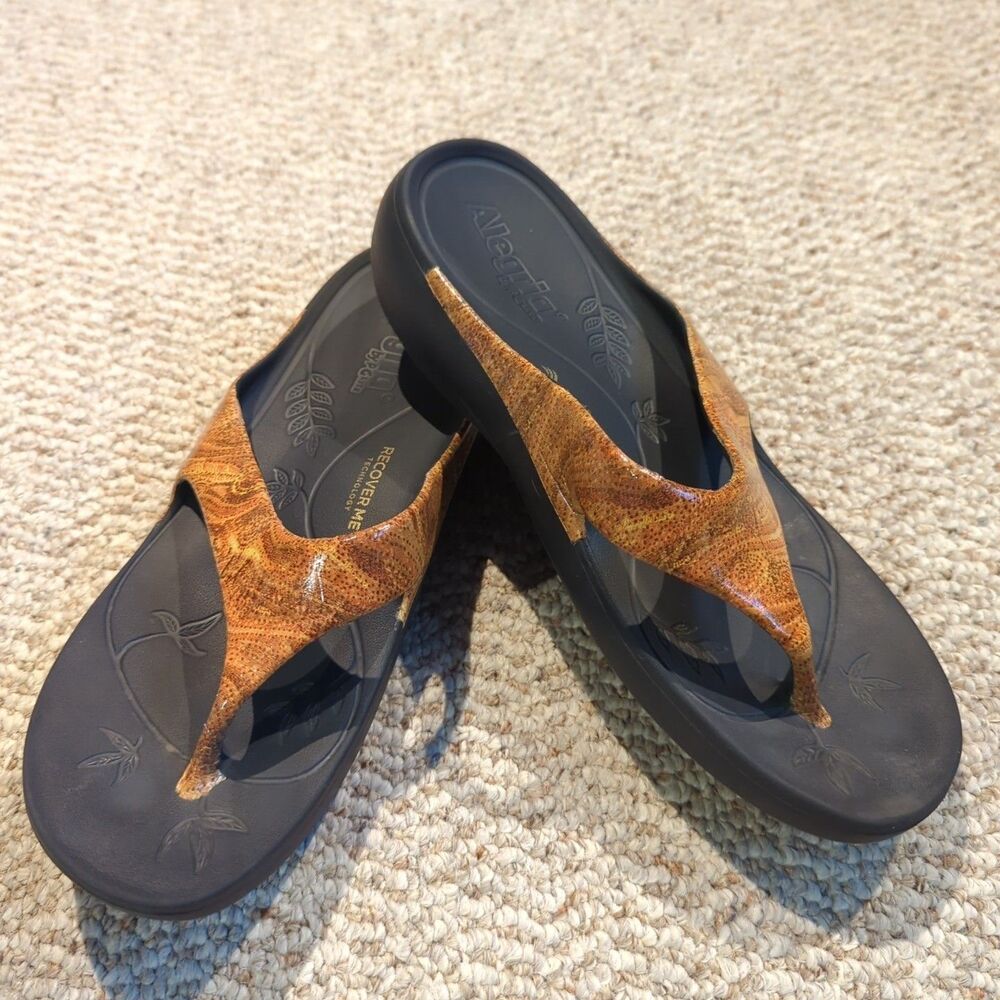 Alegria by PG Lite Ode Flip Flops Sandals Womens 42 US 11.5-12 Comfort RecoverMe